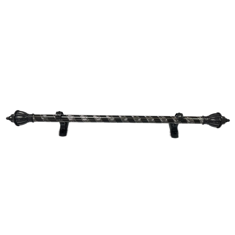 Single Crescent Aluminum Curtain Rod