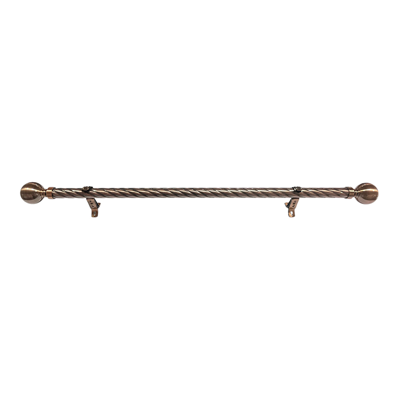 Baluktot na Bakal na Telescoping Curtain Rod