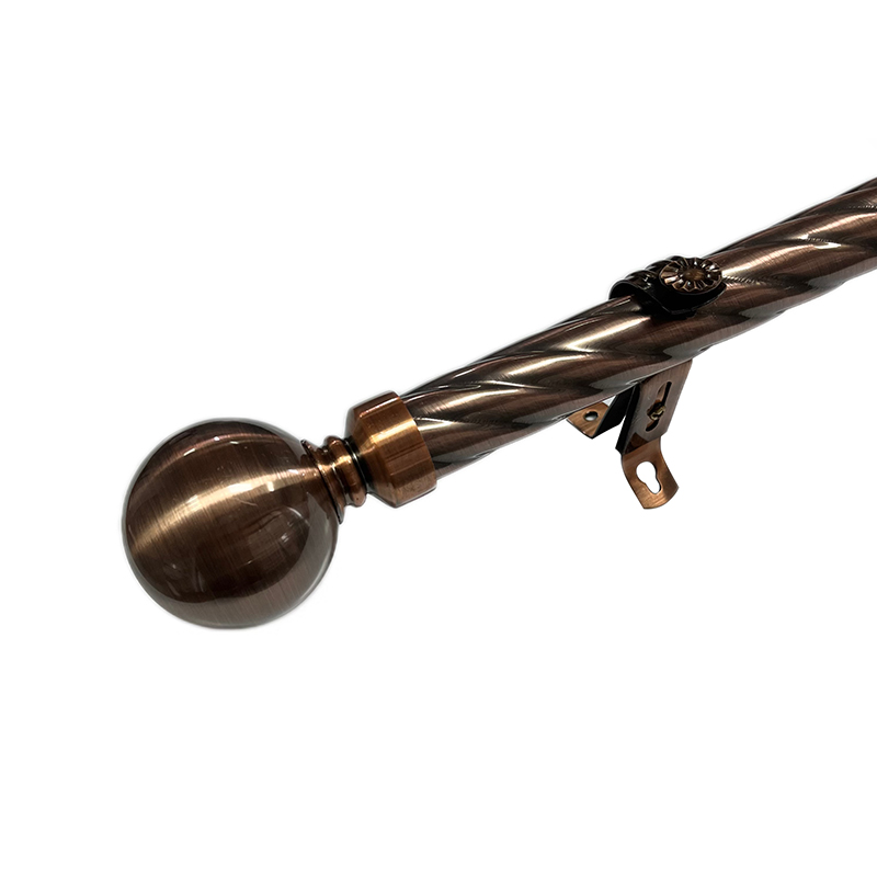 Baluktot na Bakal na Telescoping Curtain Rod